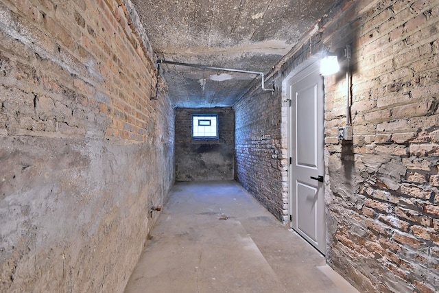 8004 S Ada St, Chicago, IL 60620 - hallway with concrete floors