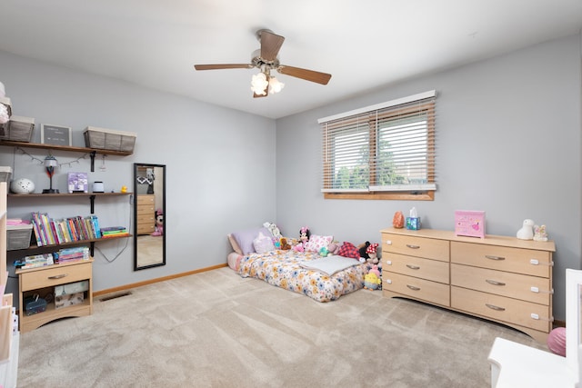 15317 S 73rd Ave Unit 8, Orland Park, IL 60462 - carpeted bedroom featuring baseboards and a ceiling fan