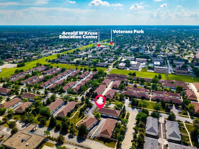15317 S 73rd Ave Unit 8, Orland Park, IL 60462 - aerial view of property and surrounding area with nearby suburban area
