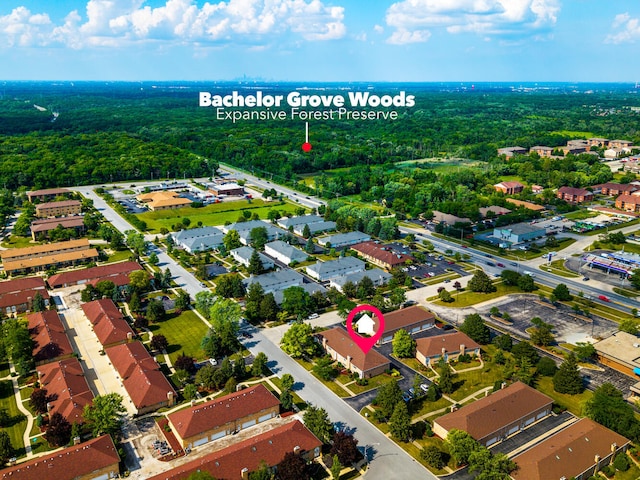 15317 S 73rd Ave Unit 8, Orland Park, IL 60462 - aerial view of residential area featuring a forest