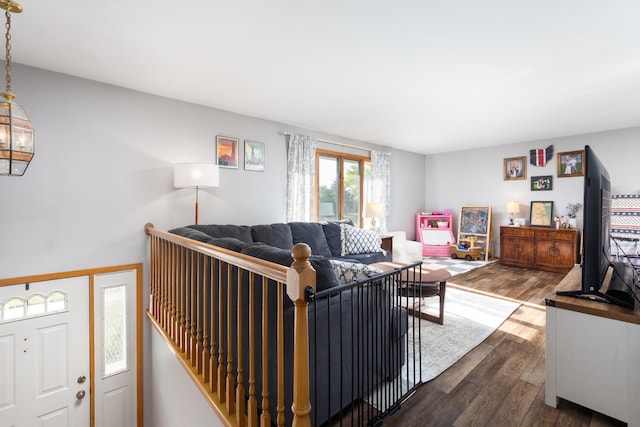 15317 S 73rd Ave Unit 8, Orland Park, IL 60462 - living room with dark wood finished floors