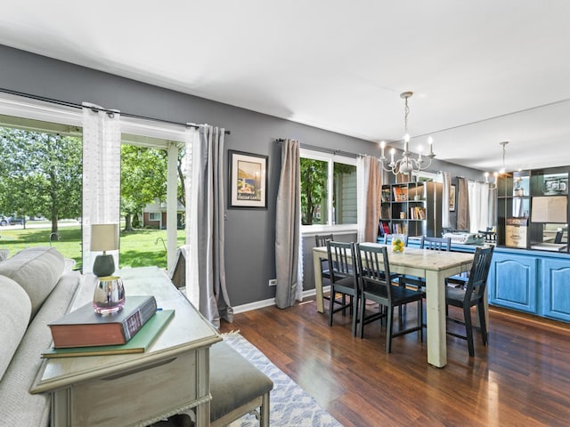 1400 Ashton Ct Unit B1, Wheeling, IL 60090 - dining area featuring a chandelier and dark wood finished floors