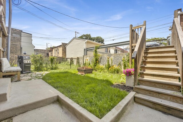 1848 W Cermak Rd Unit 3, Chicago, IL 60608 - view of yard featuring stairs