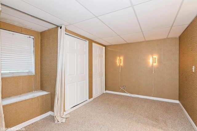 2467 Worthington Dr, Aurora, IL 60506 - unfurnished bedroom featuring a drop ceiling and carpet floors