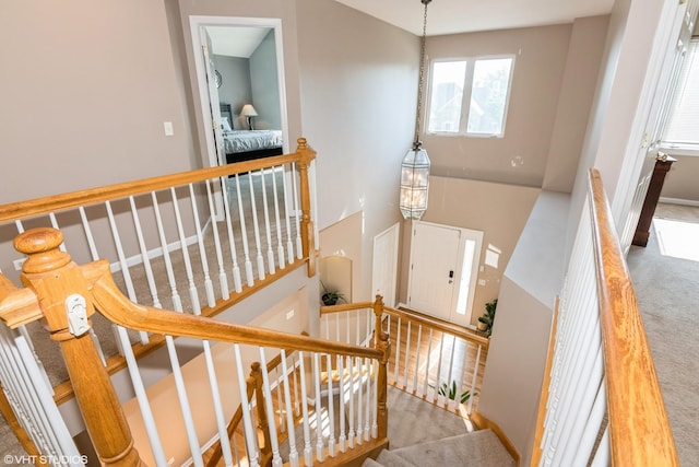 2467 Worthington Dr, Aurora, IL 60506 - stairs featuring carpet