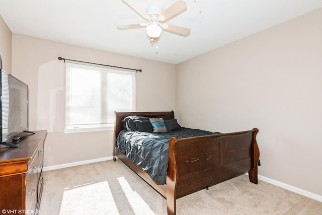 2467 Worthington Dr, Aurora, IL 60506 - bedroom with light carpet and a ceiling fan