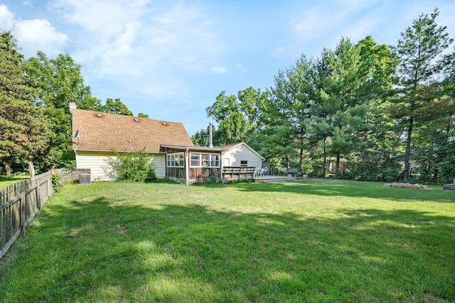 1819 Il Route 176, Crystal Lake, IL 60014 - view of yard with a sunroom
