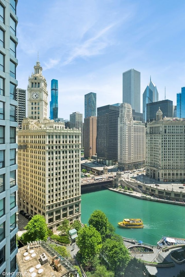 403 N Wabash Ave Unit 17C, Chicago, IL 60611 - view of city skyline with a nearby body of water