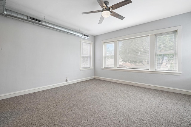 5043 W Argyle St, Chicago, IL 60630 - spare room with ceiling fan, healthy amount of natural light, and carpet