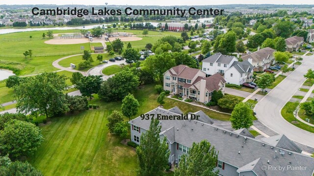 937 Emerald Dr, Pingree Grove, IL 60140 - aerial perspective of suburban area