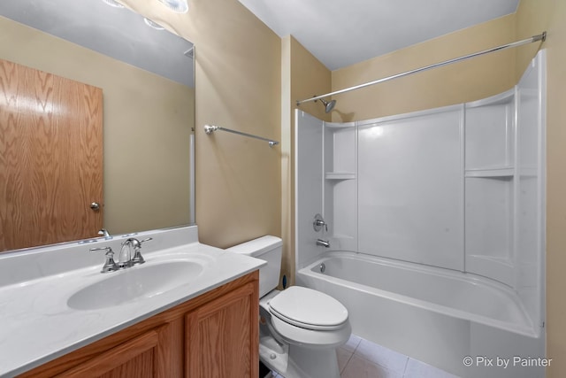 937 Emerald Dr, Pingree Grove, IL 60140 - full bath with vanity, tile patterned floors, and shower / washtub combination