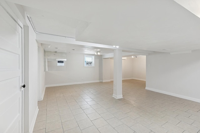334 153rd St, Calumet City, IL 60409 - below grade area with light tile patterned floors and baseboards