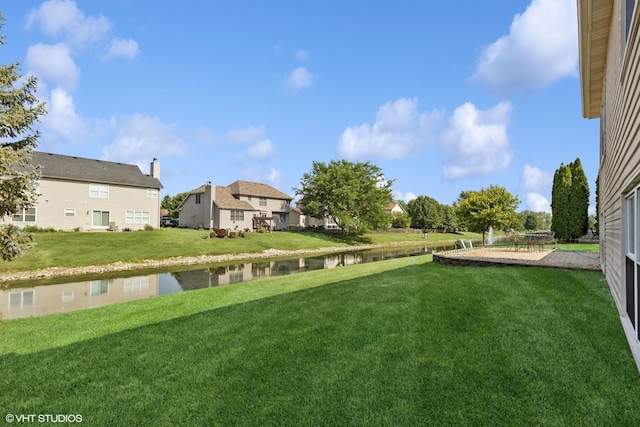1908 Chestnut Hill Rd, Plainfield, IL 60586 - view of grassy yard with a water view