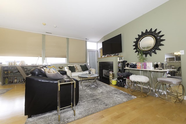 1621 S Halsted St Unit 405, Chicago, IL 60608 - living area featuring wood finished floors