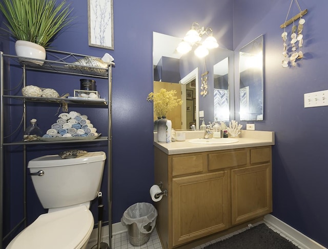 1621 S Halsted St Unit 405, Chicago, IL 60608 - bathroom featuring vanity and tile patterned floors