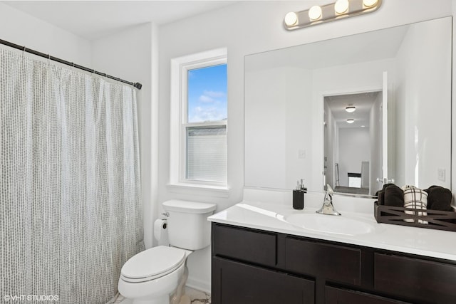 10831 Partridge Trl, Richmond, IL 60071 - full bathroom featuring vanity and a shower with shower curtain