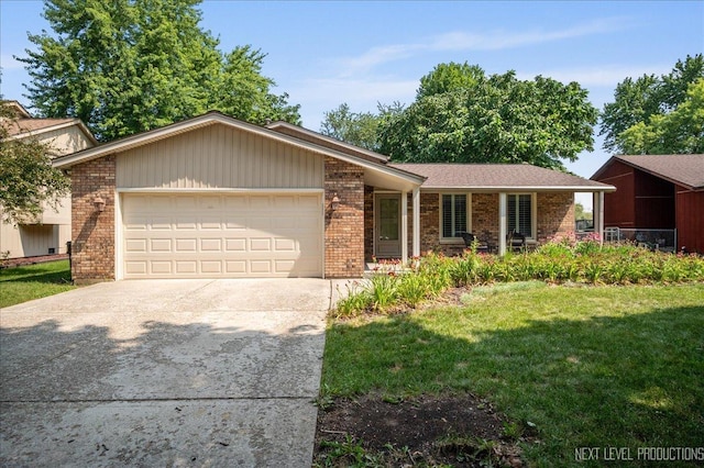 24106 W Pheasant Chase Dr, Plainfield, IL 60544 - single story home with driveway, brick siding, a garage, and a front lawn