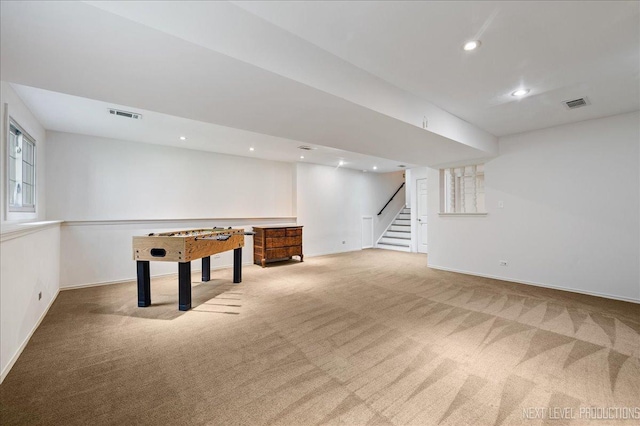 24106 W Pheasant Chase Dr, Plainfield, IL 60544 - playroom with carpet and recessed lighting