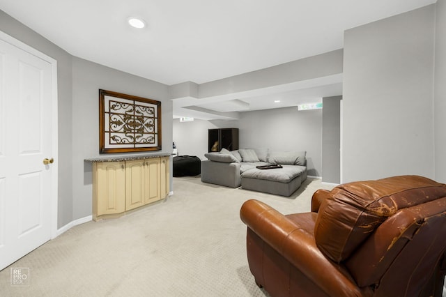 417 Chadsford Ct, Carol Stream, IL 60188 - living room with light colored carpet and recessed lighting