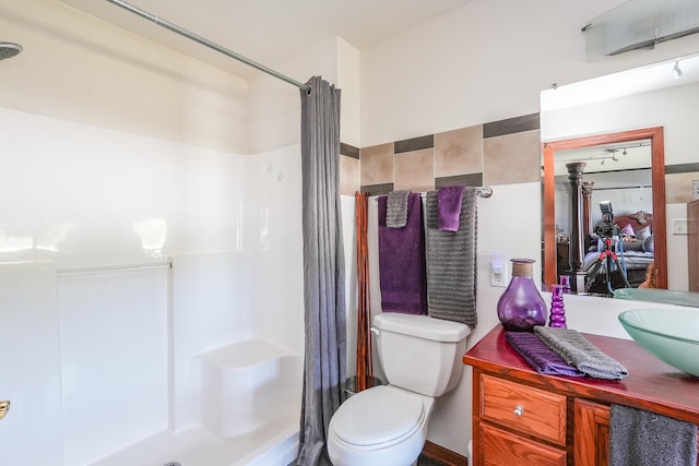 2069 Willow Brook Dr, Bourbonnais, IL 60914 - full bath with vanity and a shower with shower curtain