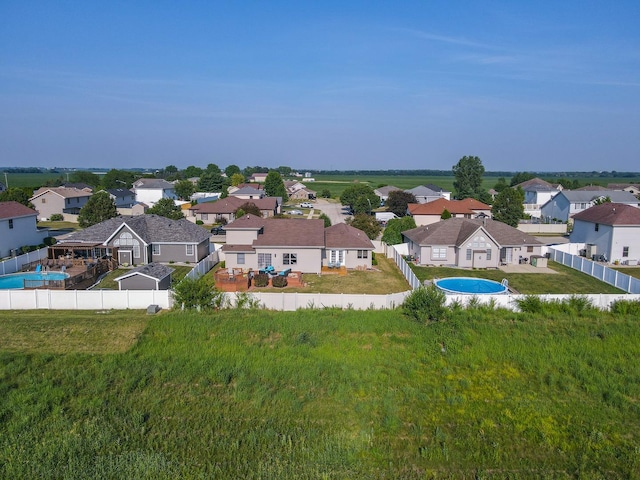 2069 Willow Brook Dr, Bourbonnais, IL 60914 - aerial view of residential area with a pool area