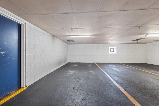 7100 W 95th St Unit 110, Oak Lawn, IL 60453 - parking garage featuring concrete block wall