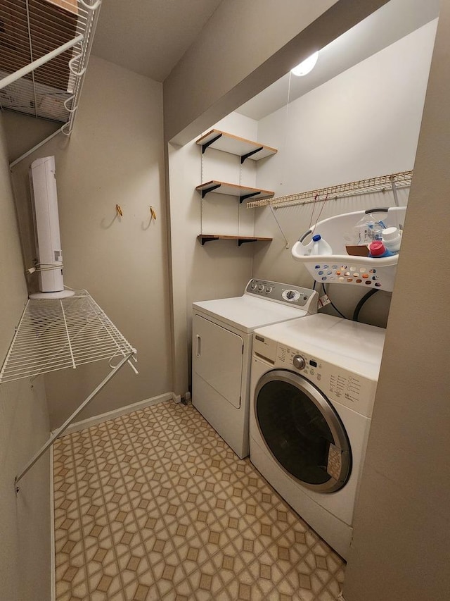 1036 Georgian Pl, Bartlett, IL 60103 - washroom featuring independent washer and dryer and light flooring