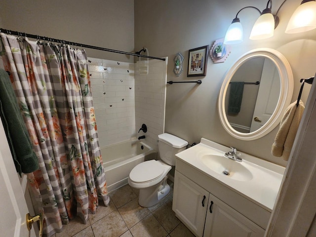1036 Georgian Pl, Bartlett, IL 60103 - full bath with vanity, shower / bathtub combination with curtain, and tile patterned flooring