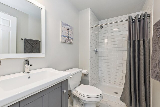 16243 Hummingbird Hill Dr, Orland Park, IL 60467 - full bathroom with a tile shower and vanity