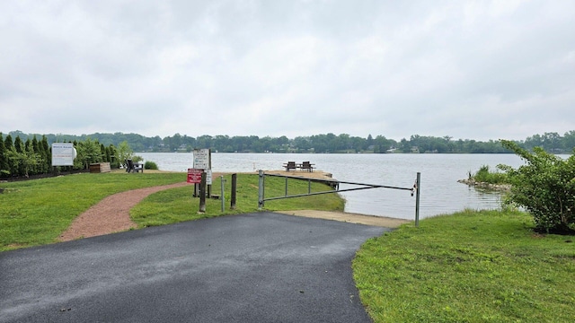 400 Seafarer Dr, Third Lake, IL 60030 - water view featuring a boat ramp and a boat dock