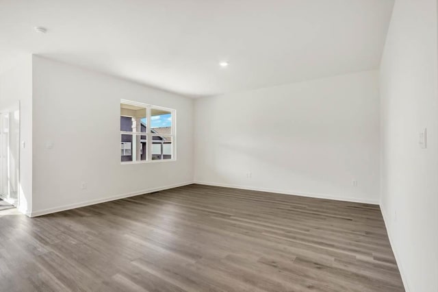 14653 S Greenbriar Dr, Plainfield, IL 60544 - empty room featuring wood finished floors and recessed lighting