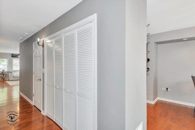 16838 S 91st Ave, Orland Hills, IL 60487 - corridor with wood finished floors and baseboards