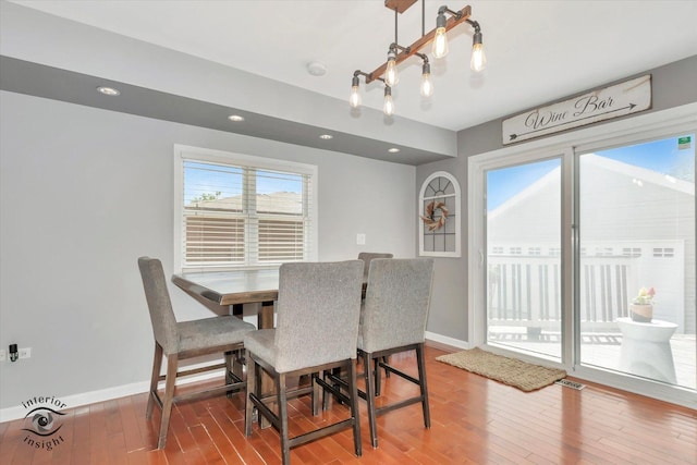 16838 S 91st Ave, Orland Hills, IL 60487 - dining space featuring hardwood / wood-style flooring