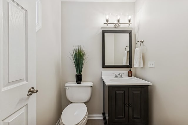 5618 Marietta Dr, Crystal Lake, IL 60014 - half bathroom with toilet and vanity