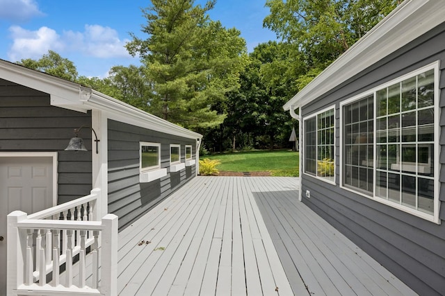 5618 Marietta Dr, Crystal Lake, IL 60014 - deck with a lawn
