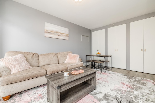 21 W Chestnut St Unit 907, Chicago, IL 60610 - living area featuring light wood-style floors