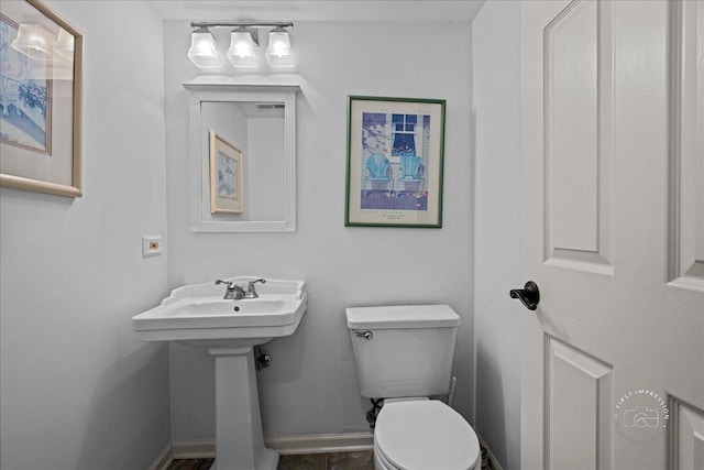 1242 Hobson Oaks Dr, Naperville, IL 60540 - bathroom with toilet and baseboards