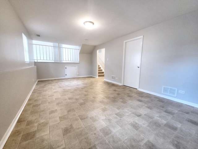 14326 Irving Ave, Dolton, IL 60419 - empty room featuring stairway and baseboards