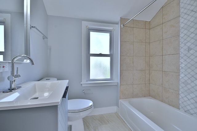 2024 S 24th Ave, Broadview, IL 60155 - full bath featuring vanity, plenty of natural light, and shower / tub combination