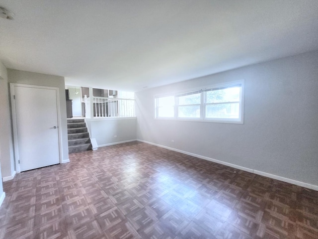 6037 Spring Ln, Matteson, IL 60443 - unfurnished room with baseboards and stairs