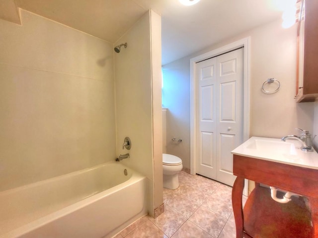 127 N Cedar Ln, Glenwood, IL 60425 - bathroom with bathing tub / shower combination, tile patterned flooring, and vanity