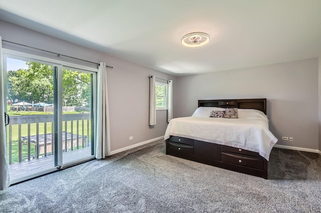 1718 Rosewood Ln, Johnsburg, IL 60051 - bedroom featuring access to outside and carpet