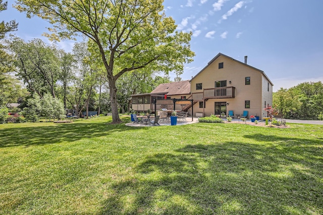 1718 Rosewood Ln, Johnsburg, IL 60051 - view of grassy yard with a patio