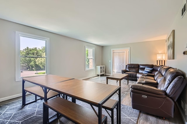 1718 Rosewood Ln, Johnsburg, IL 60051 - living area featuring wood finished floors and radiator