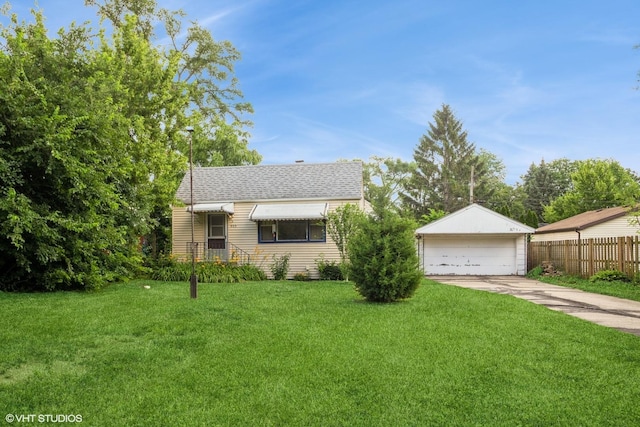 405 Judson St, Bensenville, IL 60106 - view of front of property with a detached garage and a shingled roof