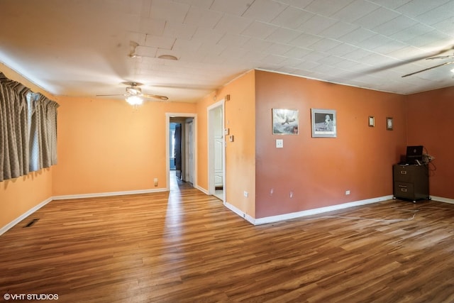 405 Judson St, Bensenville, IL 60106 - spare room with ceiling fan and wood finished floors