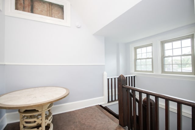 312 Home Ave, Oak Park, IL 60302 - hall featuring an upstairs landing and vaulted ceiling
