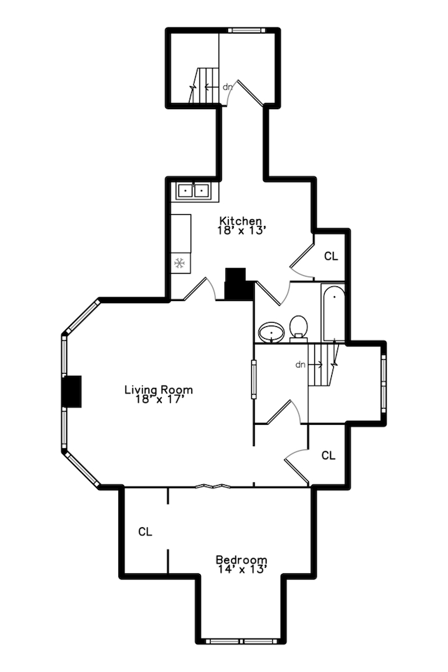312 Home Ave, Oak Park, IL 60302 - view of floor plan / room layout