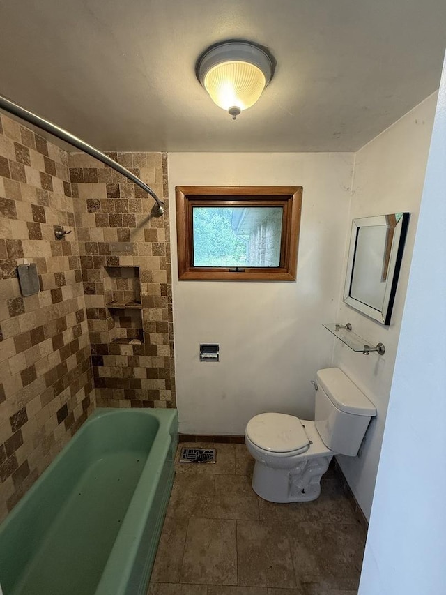 1826 Albert Ln, Wilmington, IL 60481 - bathroom featuring  shower combination and tile patterned floors