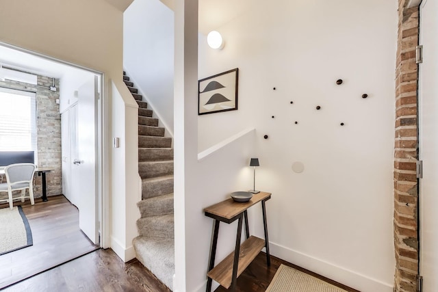 1720 N Marshfield Ave Unit 108, Chicago, IL 60622 - stairway with wood finished floors and baseboards